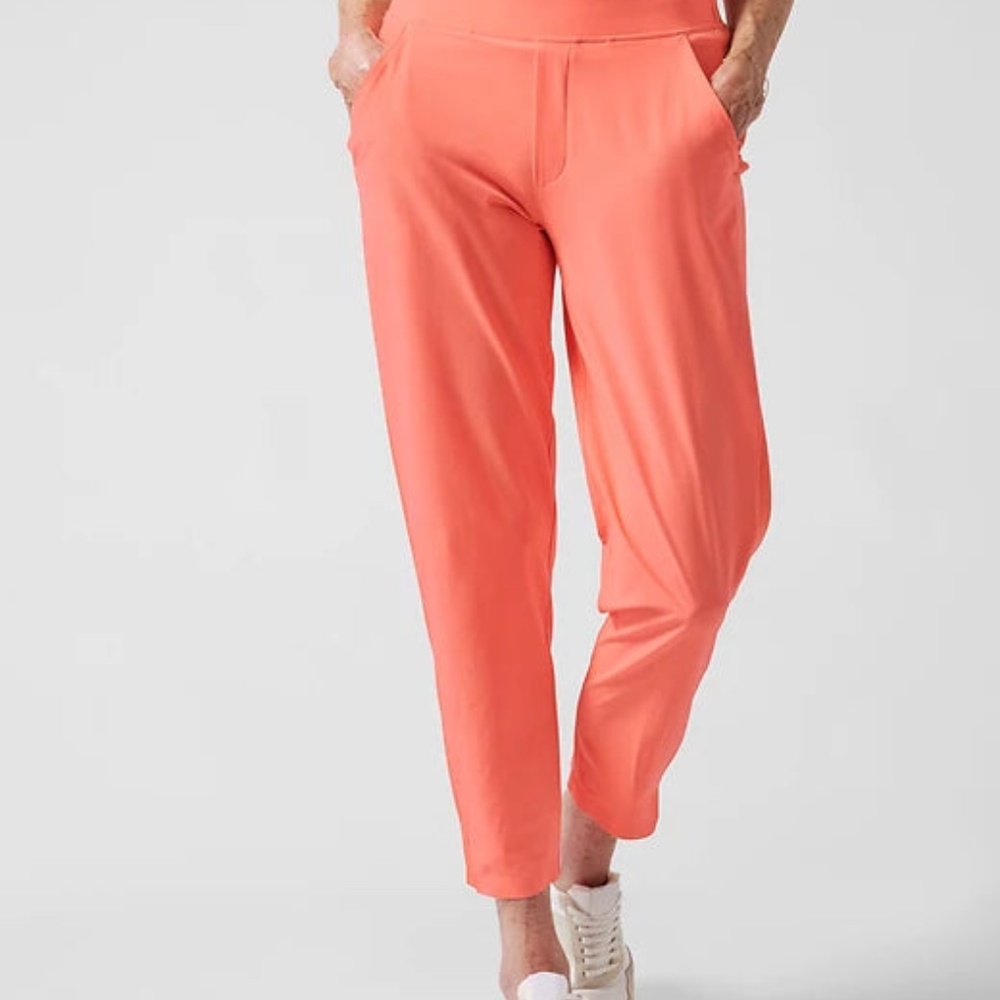 ATHLETA Brooklyn Ankle Pant Sunset Glow Size 20 LIKE NEW